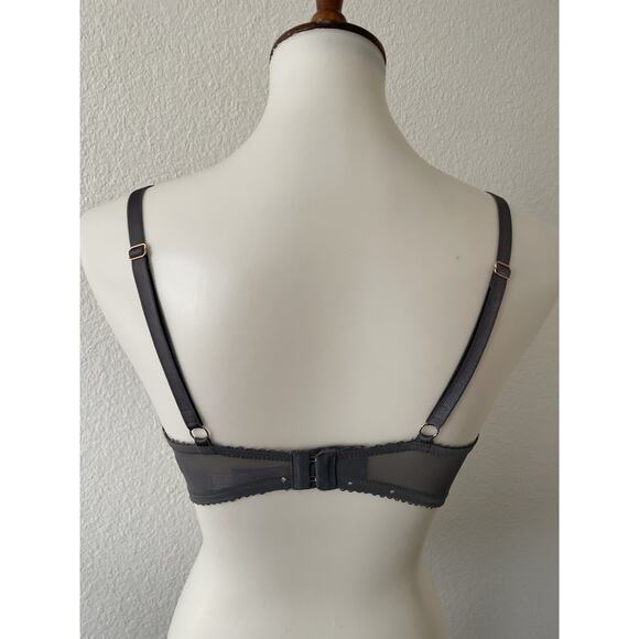 Savage x Fenty Bra Demi Cage Lace Living In the Clouds Lingerie - Picture 8 of 13